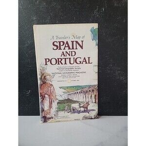 1984-10 October SPAIN & PORTUGAL National Geographic Map Poster